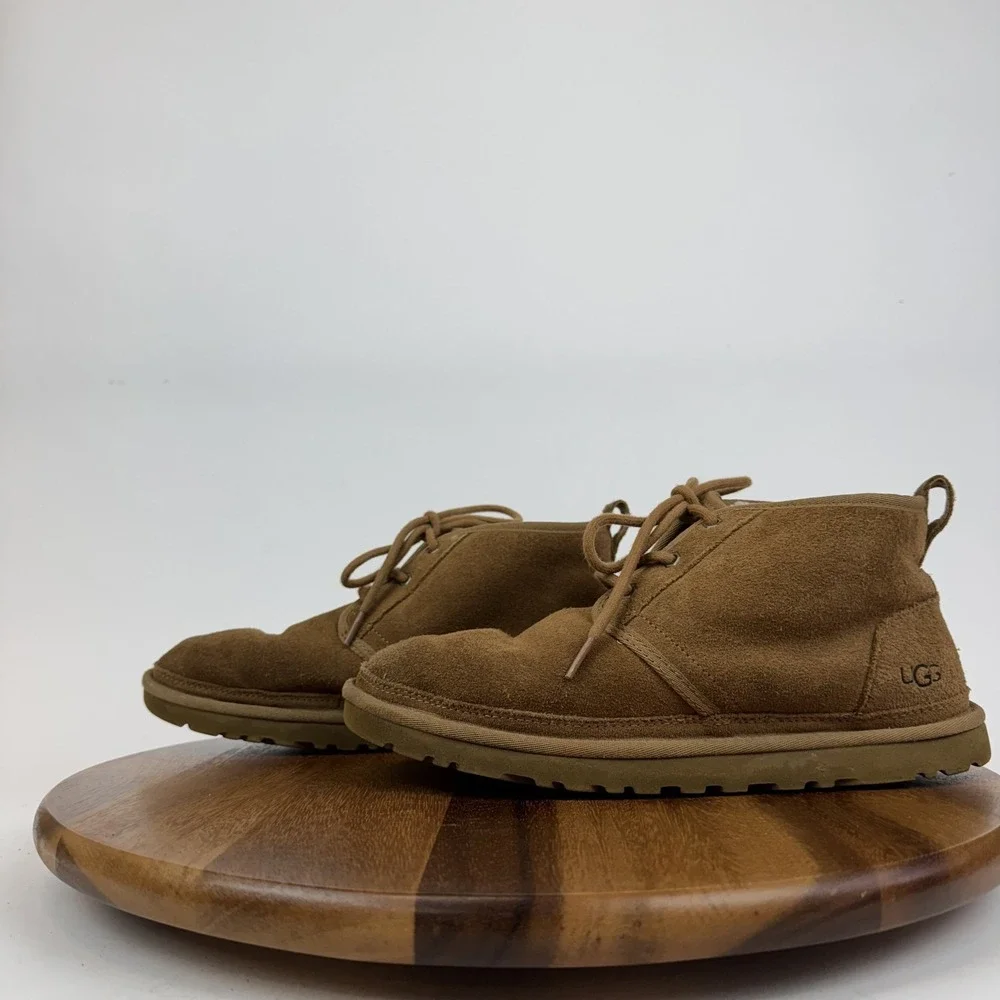 Mens Ugg Neumel Chesnut Suede Casual Comfort Lined Ankle Chukka‎ Boots Size 10 M